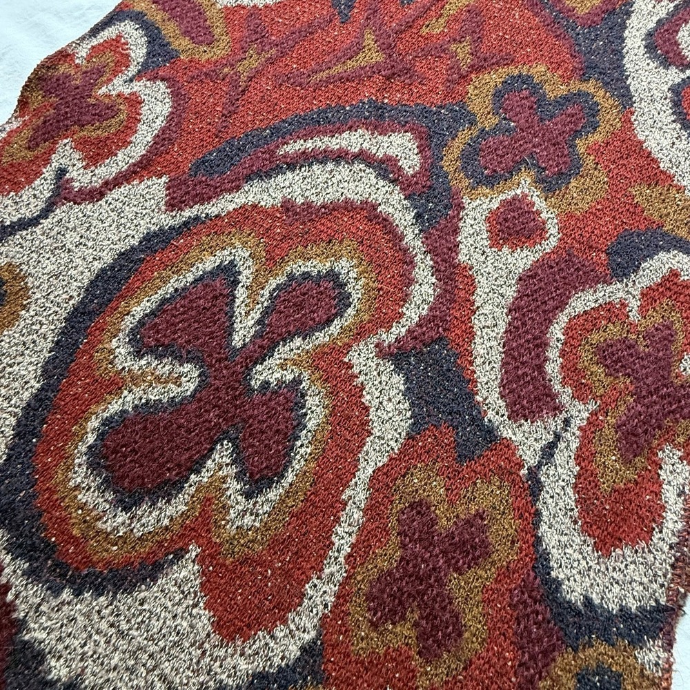 Vintage Missoni Sport‎ Scarf Reversible Abstract Floral Linen Blend (Flaw) 65x15 - Picture 4 of 16